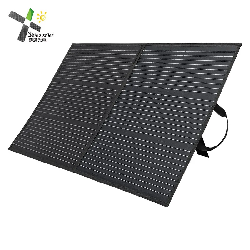Stock cheapest foldable Solar Panel 50W 60W 100W 150W Portable Outdoor Power Solar Charger for Mobile Phone Power Bank