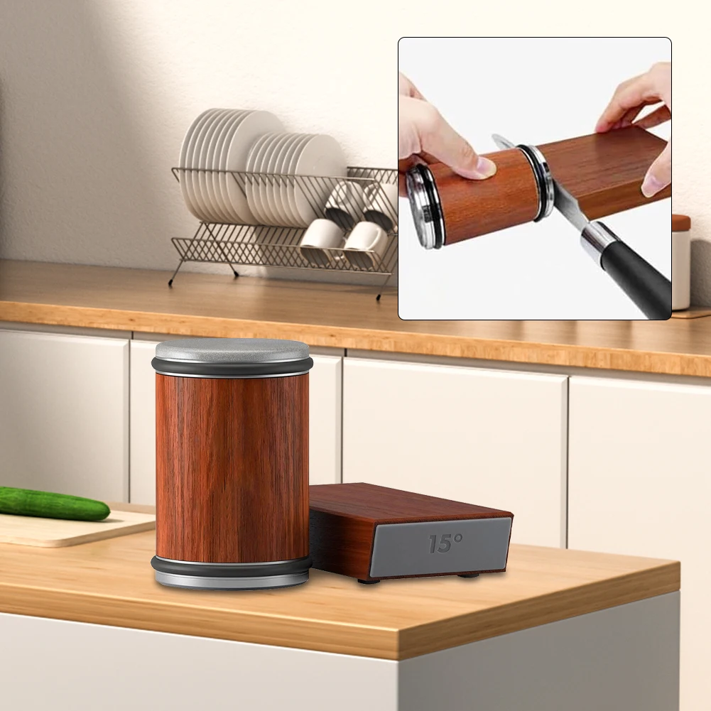 2024 Kitchen Detachable Sharpening Stone Kit Manual Diamond Rolling Knife Sharpener Set for Knives