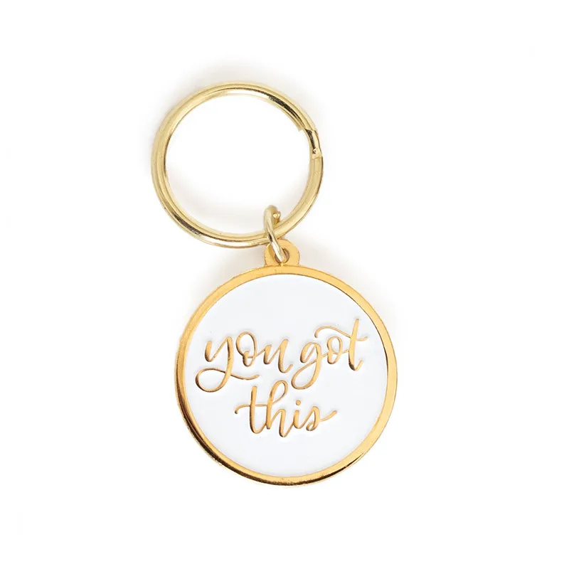 2024 New Products Funny Gift Custom Brand Logo Shiny Gold Turtle Enamel Keychain With Charm