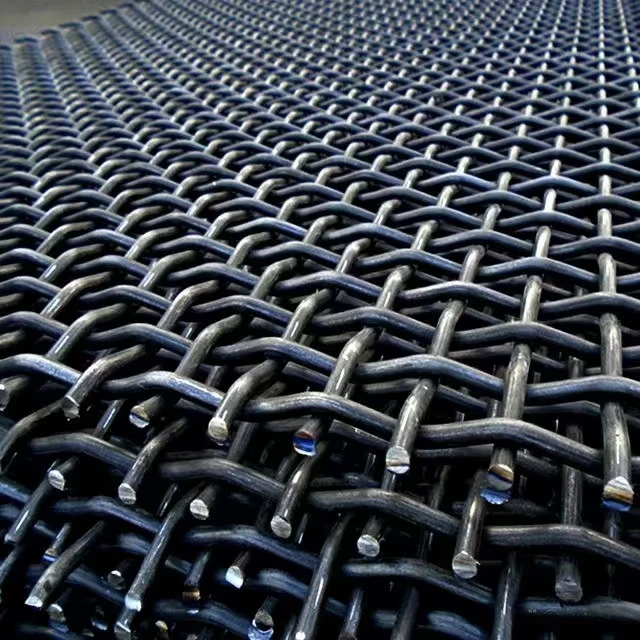 Plain embossed manganese steel wire mesh is high quality and durable