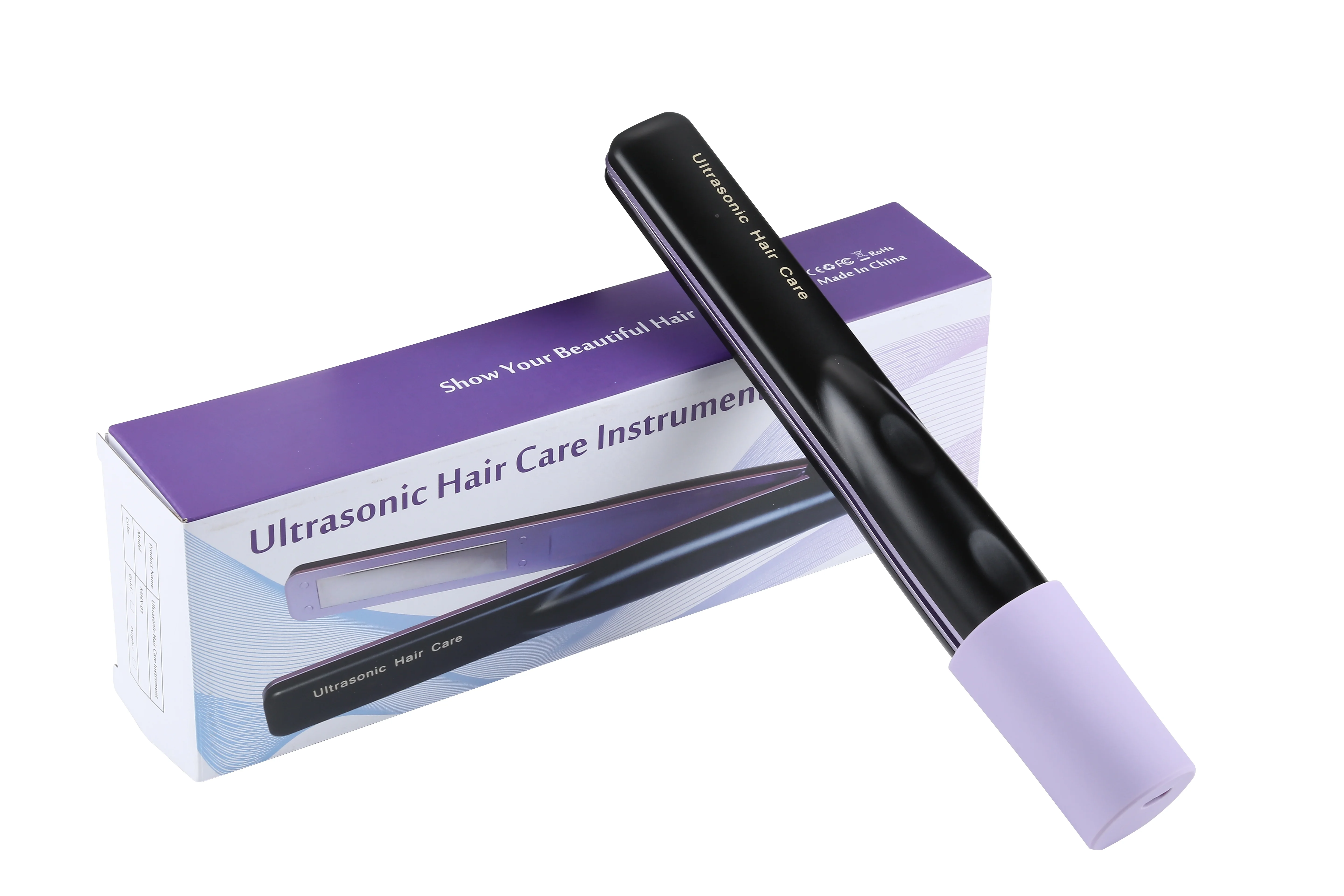 Far-infrared ultrasonic hair care instrument nutrition import splint ultrasonic repair frizzy hair cold perm care device