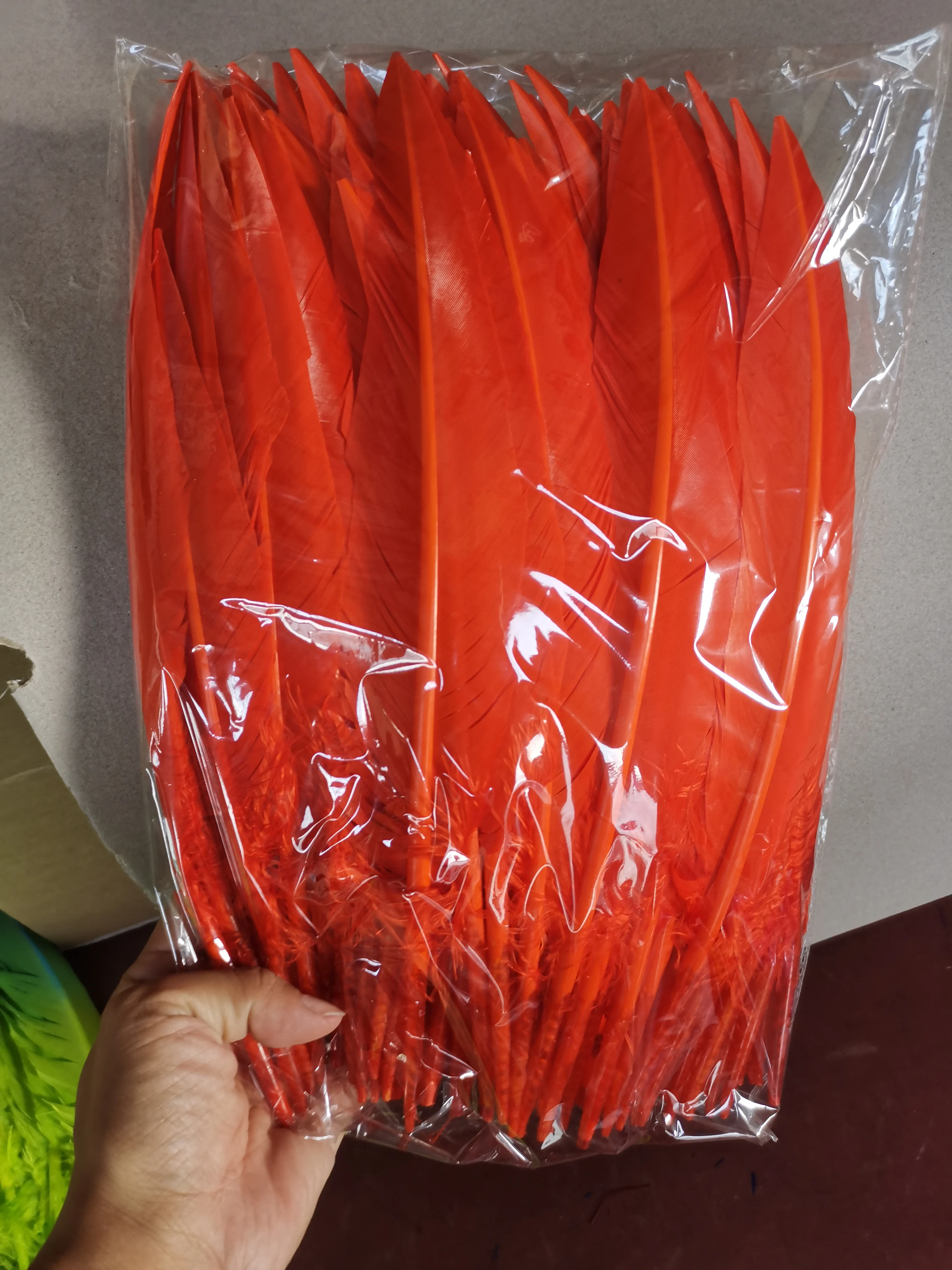 Pink Quill Turkey Feather For Craft DIY Headdress Hat Hair Costume Cosplay Accessory Carnival Party Wedding Home Floral Decor