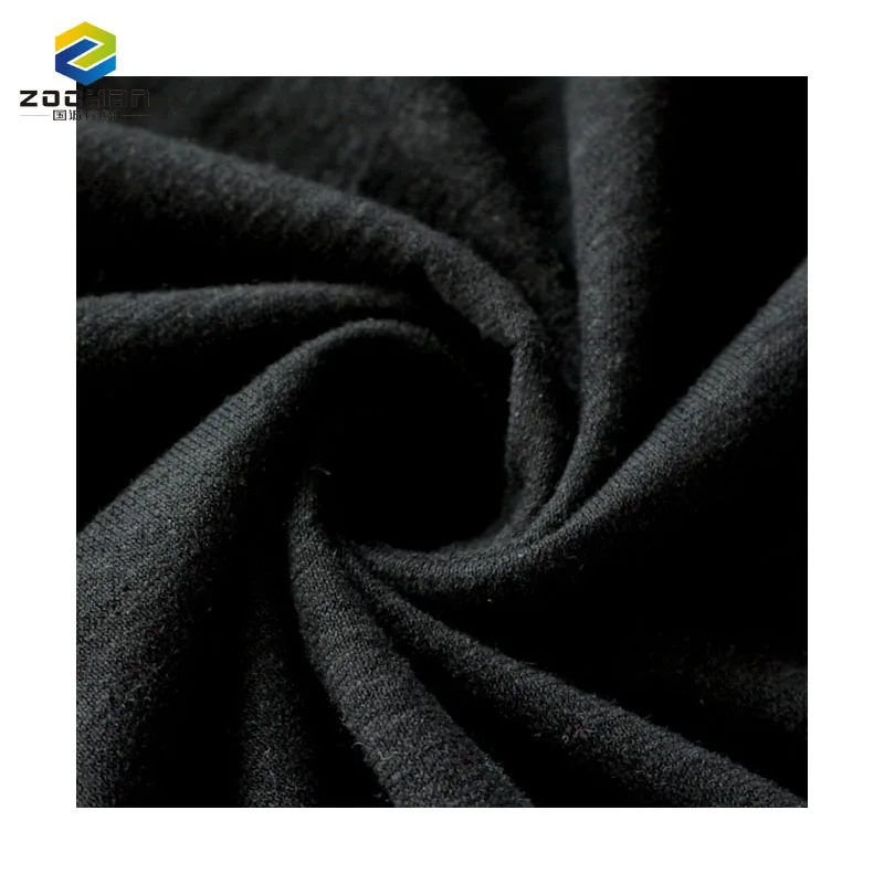 hot selling 175gsm 55% hemp 45% cotton jersey comfortable knitting fabric for clothing t shirt
