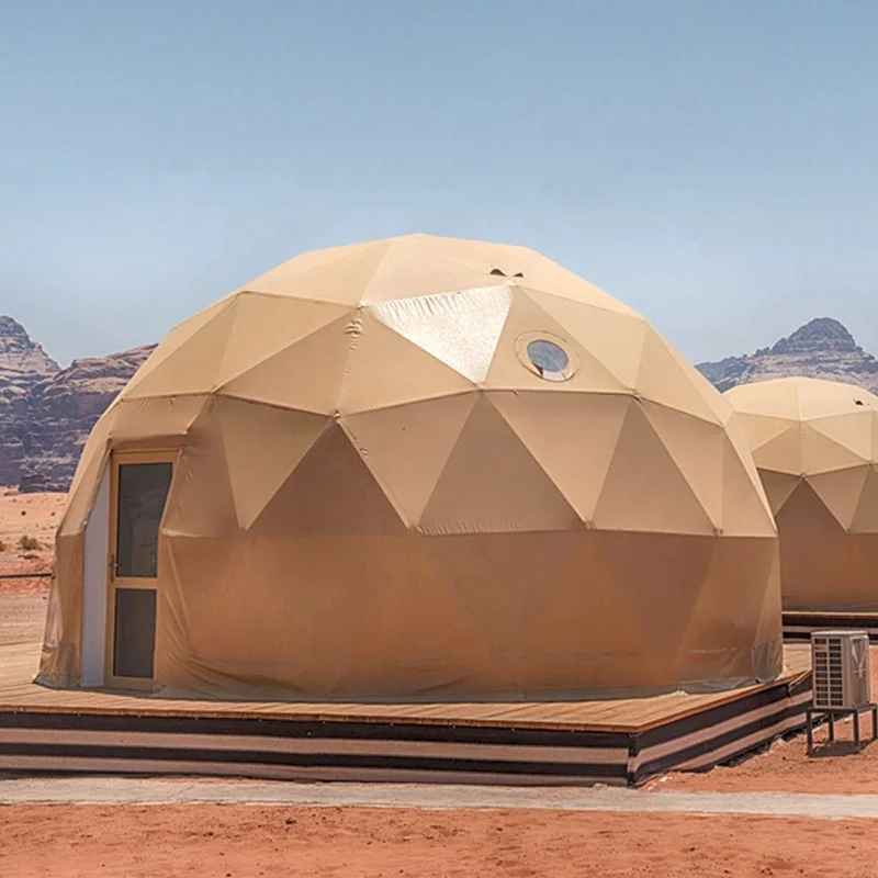 Durability 20ft frame-less prefabricated modular tiny Mars dome houses geodesic dome tent igloo tent