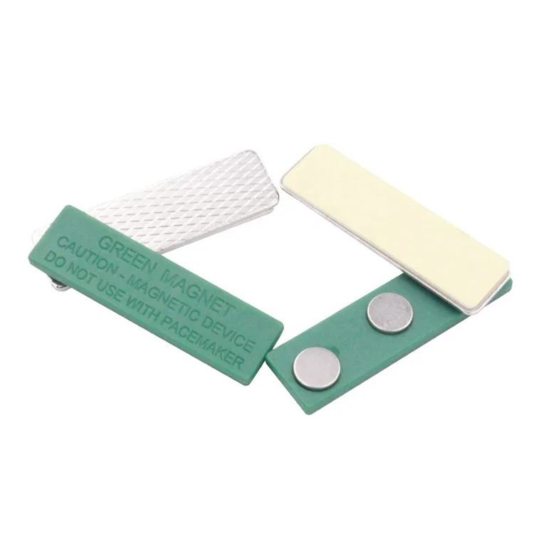 Многоразовый Магнитный значок с именем, кнопка, магниты с логотипом, пластиковый зажим, 3 м, клейкий значок, магнитная бирка с именем, магнит для одежды