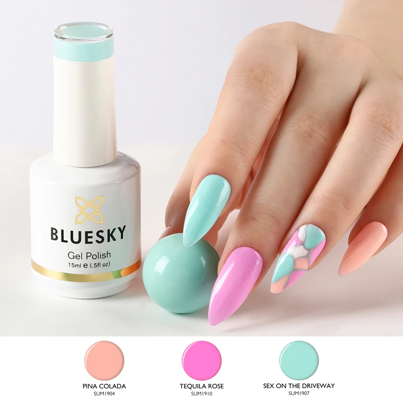 BLUESKY 2023 Latest Winter & spring kit gel polish full color uv gel nail  polish