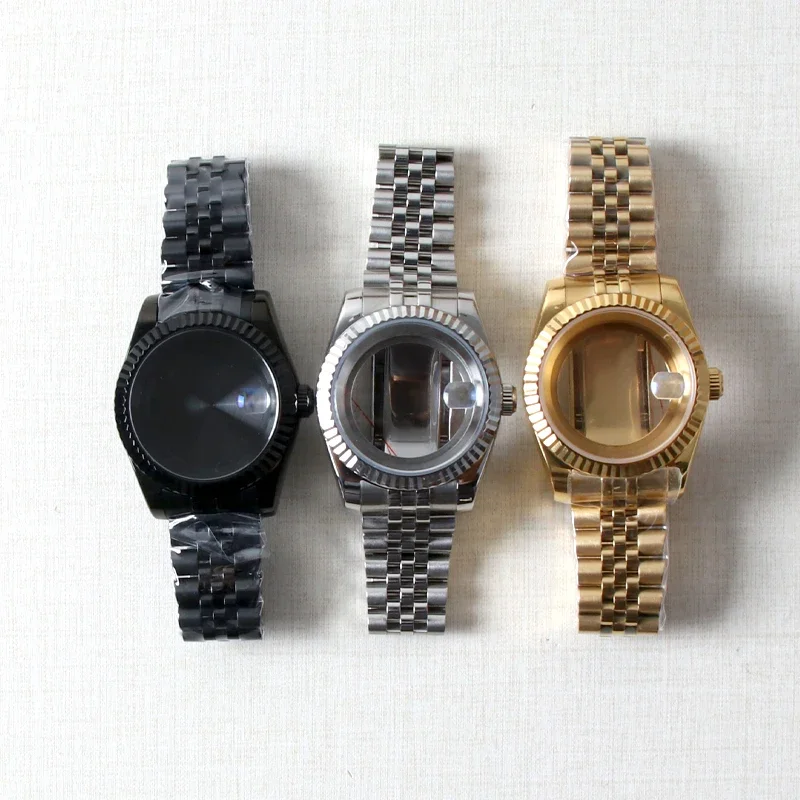 36mm/39mm Watch Case NH35 Watch Accessories Stainless Steel For NH35 NH36 NH38 Movement 28.5mm Dial Bracelet