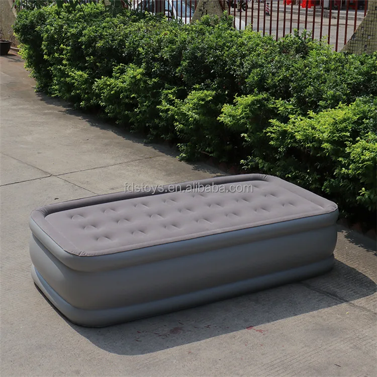 New Inflate Air Mattress with Built-in Pump -  Large Queen Size Inflatable High Mattress Air Bed for Camping