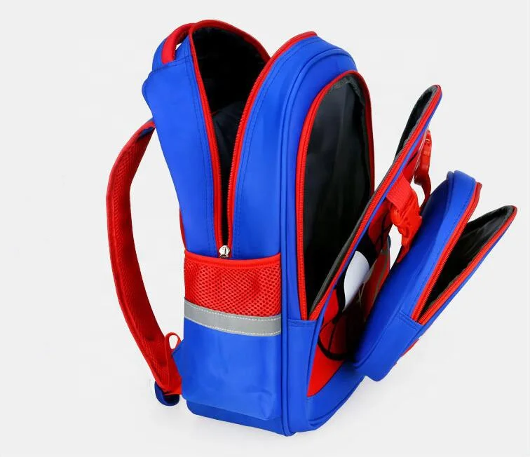 Amazon hot selling trolley bag printed with spiderman for school  boys kids