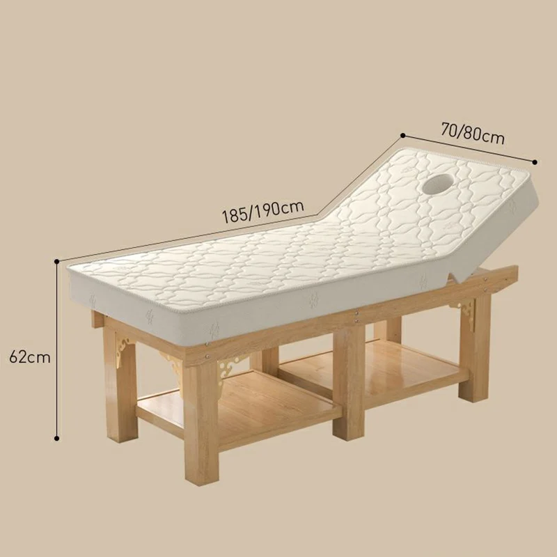 Hot Selling Beauty Facial Salon Shop Furniture Tables Traditional High Quality Wooden Comfortable Spa Beauty Cheap Massage Bed