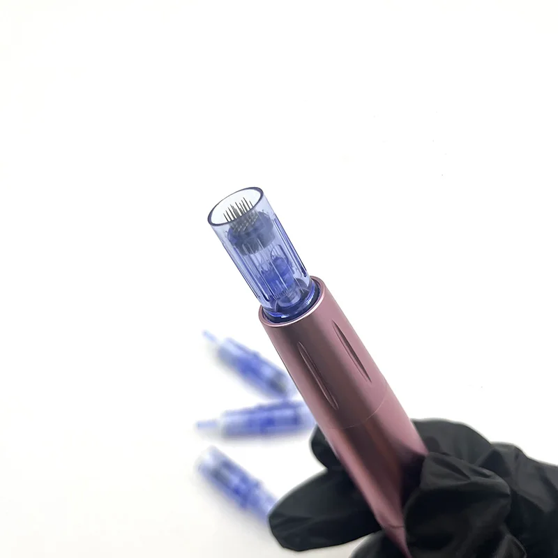 OEM Permanent Makeup Tattoo Needles Disposable Sterilized MTS Membrane Microneedle Cartridge for Derma Pen PMU Machine