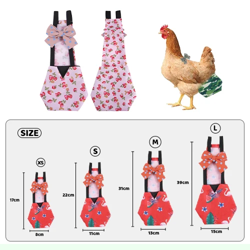 Adjustable Washable chicken diapers Anti Shit Clothes pet chicken diaper for duck