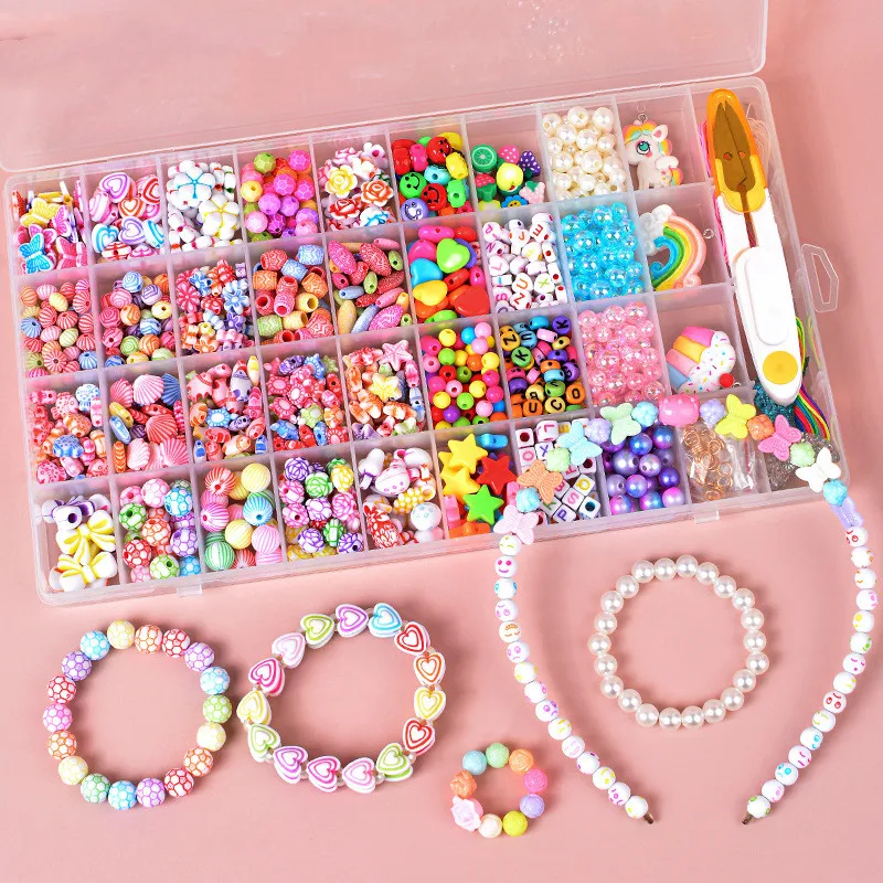Bracelet Making Kit Beaded DIY Jewelry Accessories Materials Beads Handmade Beaded DIY Accessories