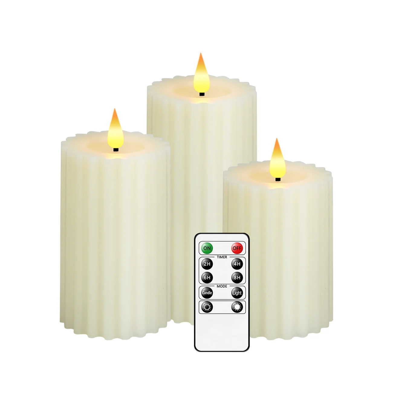 led flameless candle Solid wax Christmas candle Church prayer candle wedding