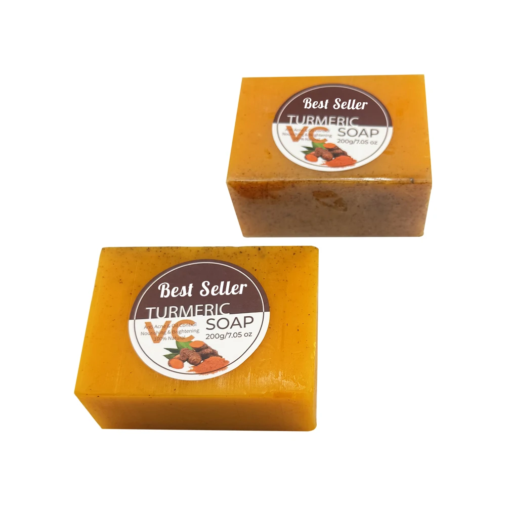 Best pure organic turmeric handmade bar soap brightening cleansing soap beauty soap for glowing skin