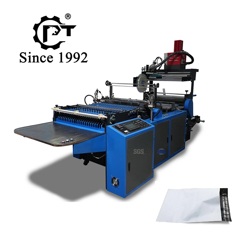 2021 Automatic new model 1200mm plastic poly mailer plastic express mailing bag making machine