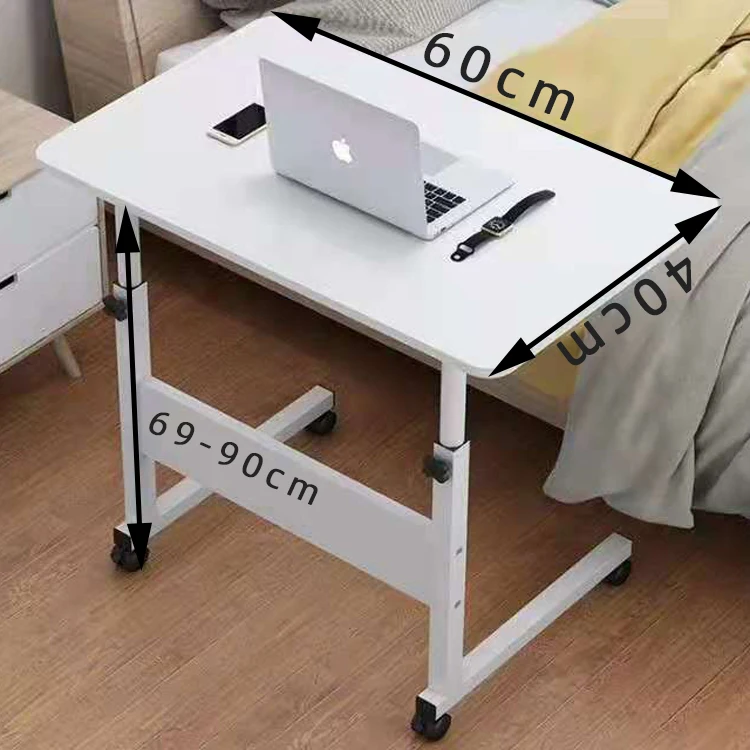 Overbed sit standing height adjustable home computer table desk