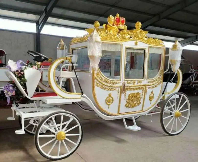 
White wedding horse carriage electric for sale 