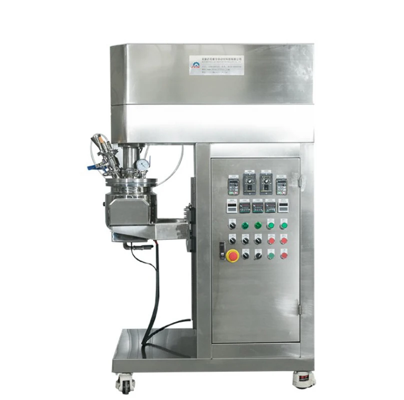 Vacuum Homogenizing and Emulsifying Cosmetic Cream Making Machine