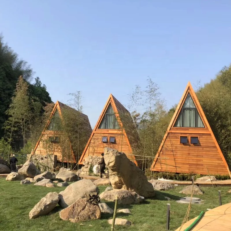 Deepblue Smarthouse сборный светло-стальной каркас треугольный дом бунгало роскошная вилла курортный отель для