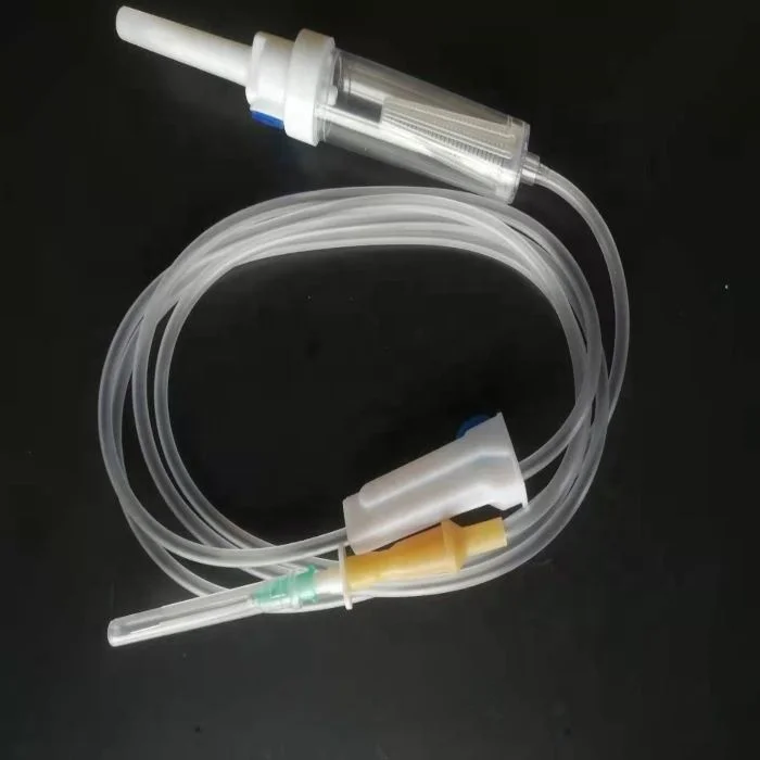 
infusion set iv giving set with needle medical use 