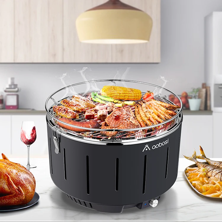 Tabletop portable Charcoal Lotus Mini Grill Smokeless Barbecue Korean Bbq Grill barbecue grill outdoor bbq