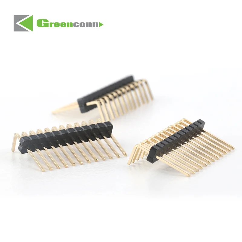 Greenconn 1.27mm Pitch SMD or Straight Environmentally Friendly and Gold-plated Pin Header Connector
