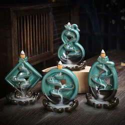 Incense burner Ceramic Aromatherapy Burning Waterfall back flow incense burners backflow burner joss stick holder