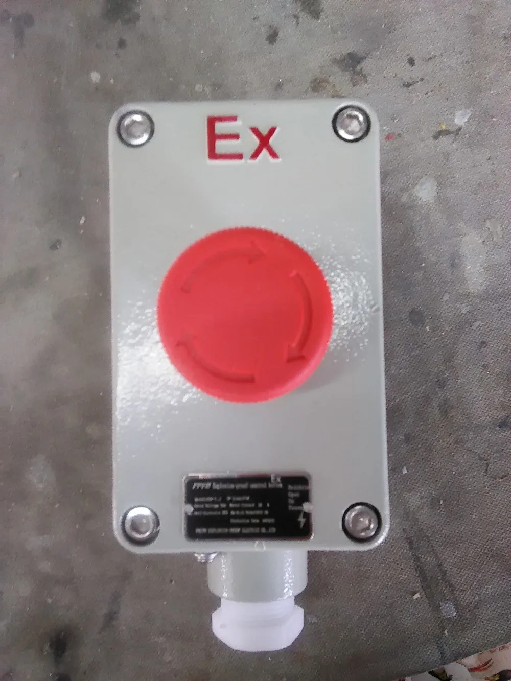 IIC Explosion proof hazardous area aluminum alloy control push button