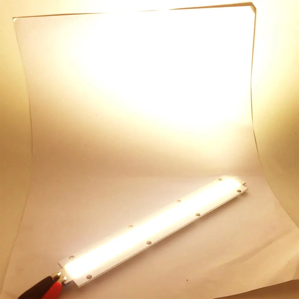 Светодиодный чип для прожекторов высокой мощности, 50 Вт, 100 Вт, 200 Вт, наружное освещение, 180 мм, Светодиодная лента COB, 30 в, чипы для прожектора теплого и холодного белого света