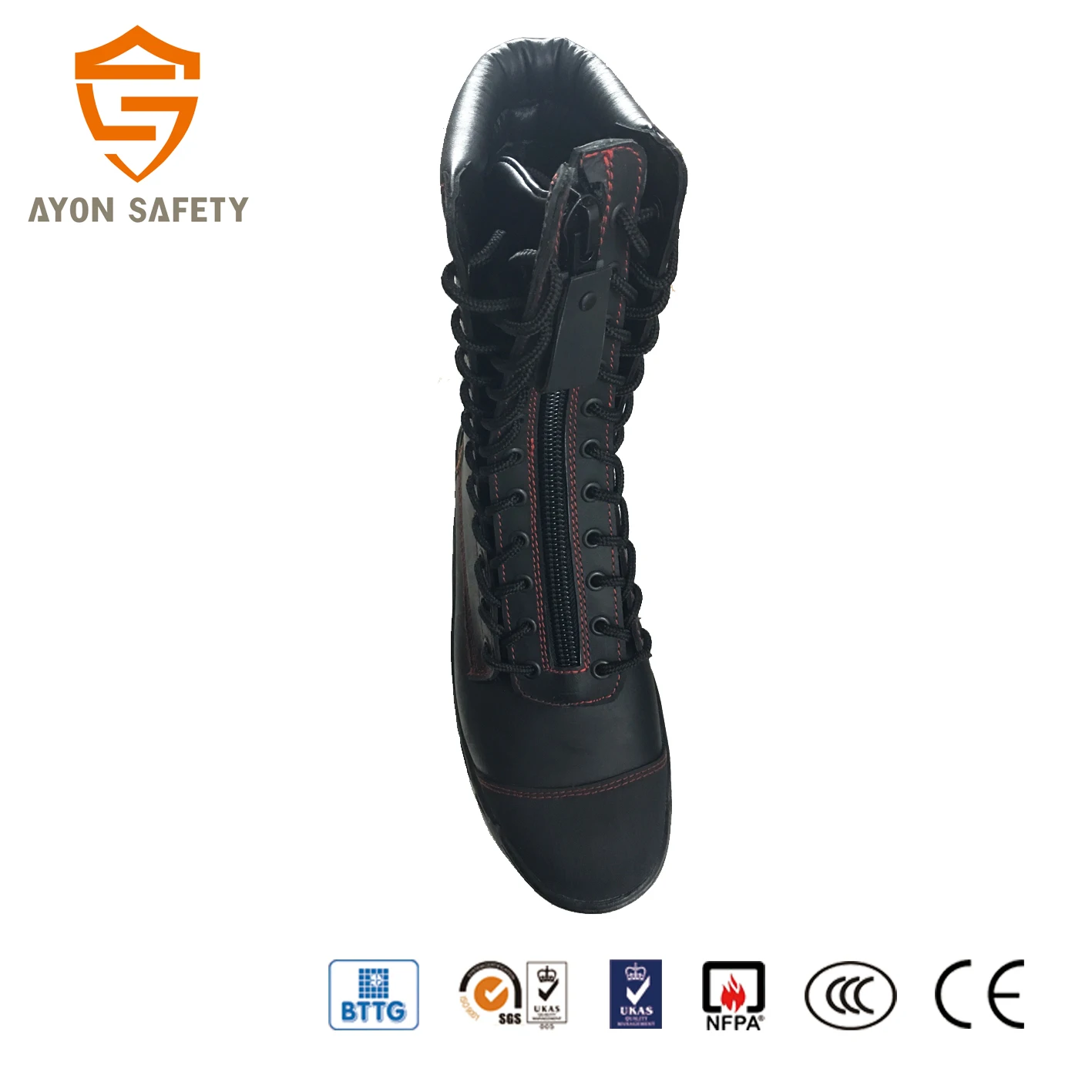 heat resistant boots leather firefighting boots for fireman