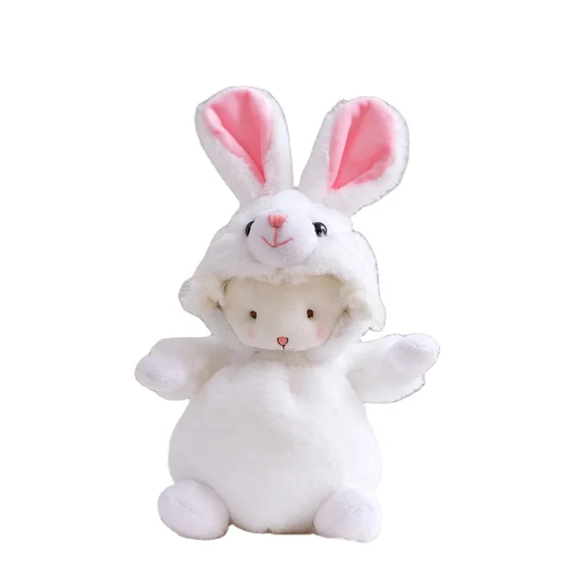 Custom super cute soft stuffed bunny toy plush animal rabbit plush toys sheep costume play plush toy