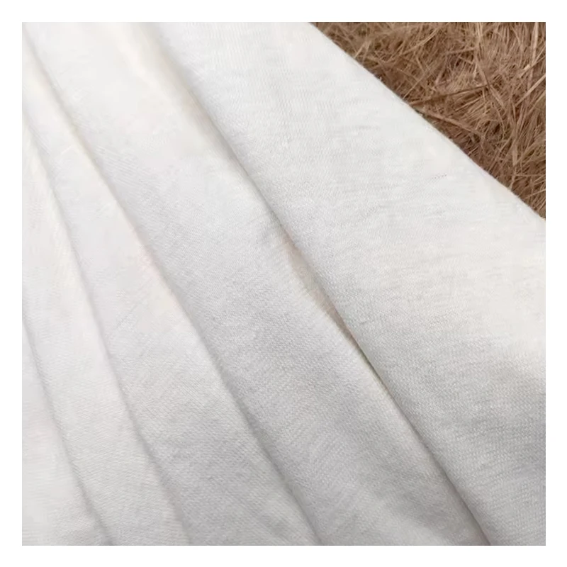 22015 Custom Color Breathable 55% Hemp 45% Organic Cotton Sweatshirts Jersey Knitted Single Jersey Fabric