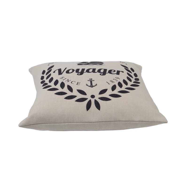 Fashion style with butterfly pattern cushion design high quality linen material cushion home decor pillow