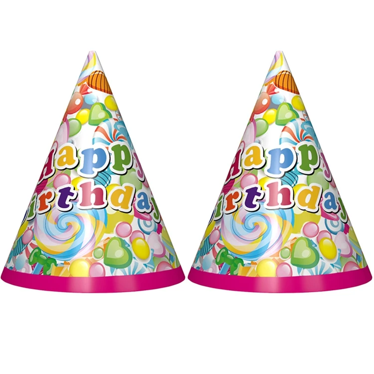 Lovely Candy Themed Party Tableware Plates Napkins Happy Birthday Kids Favors Cartoon Cups Baby Shower Party Supplies Decor