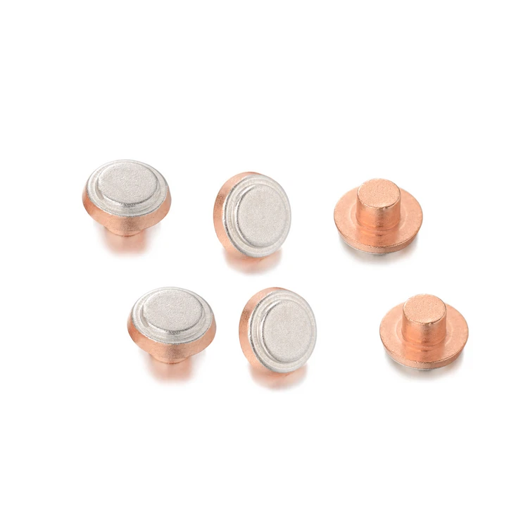 Best Quality Silver Rivets Flat Head Bimetal Electrical Contact Rivet For MCB