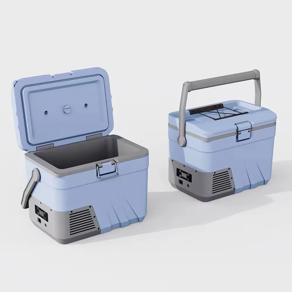 High-Quality Durable 12L Solar Power Portable Refrigerator Picnic Beer Can Insulated Ice Cooler Box Drinking Plastic Insulation