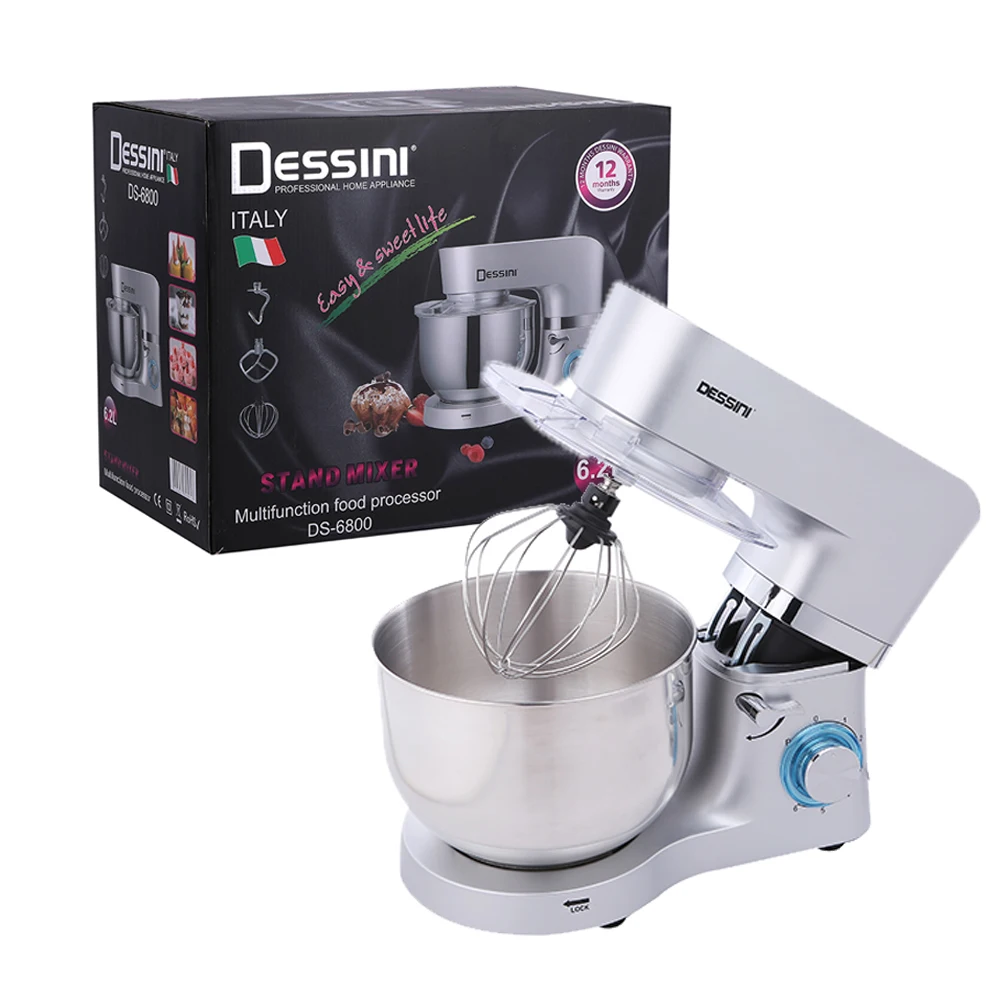 DESSINI Factory Wholesale Professional Stand Mixer Egg And Flour Mixer 360 Rotation Stand Table Hand Mixer