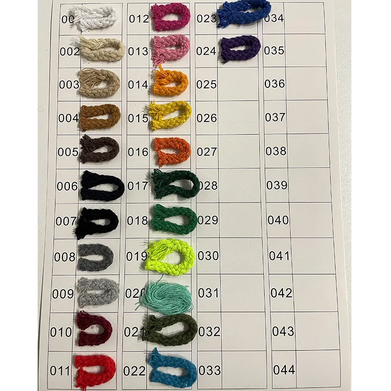 2407 qingyu three strands of colored cotton rope handmade cloth bag binding draw clothing yarn braided cot