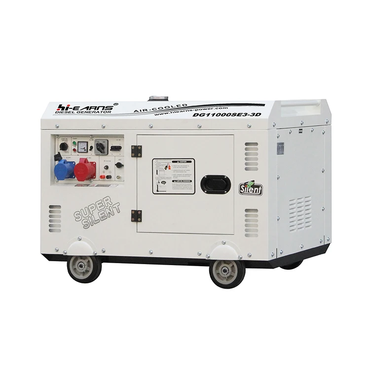 DG11000SE3 50HZ 60HZ 110V 220V 230V 380V 400V Equal Power silent type 10KVA 8KW 25kva silent diesel generator