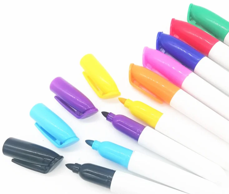 Bets Quality Mini 12 Colors Customized School Students Kindergarten Kids Children Art Drawing Pen Use Whiteboard Makers