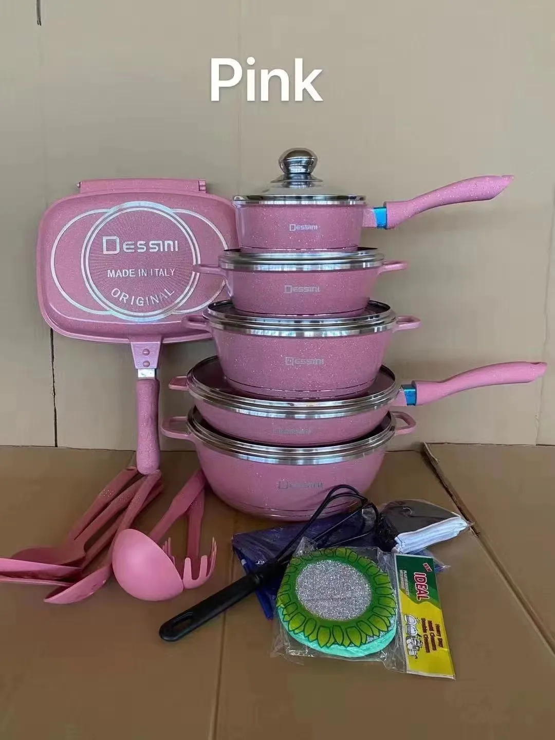 Home kitchen breakfast fry steak roaster pan sheet pan aluminium non stick double sided cooking frying pan