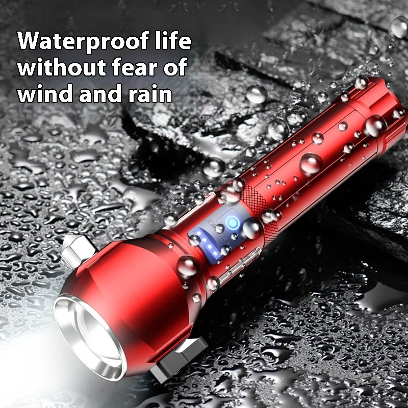 Emergency LED Flashlight Car Home Use Waterproof IP65 Handheld Strong Side Lighting Wall-Mounted Chargeable Explosion-Proof