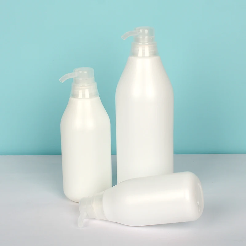 eco friendly 300ml 500ml 1000ml 1 liter HDPE plastic shampoo bottle containers