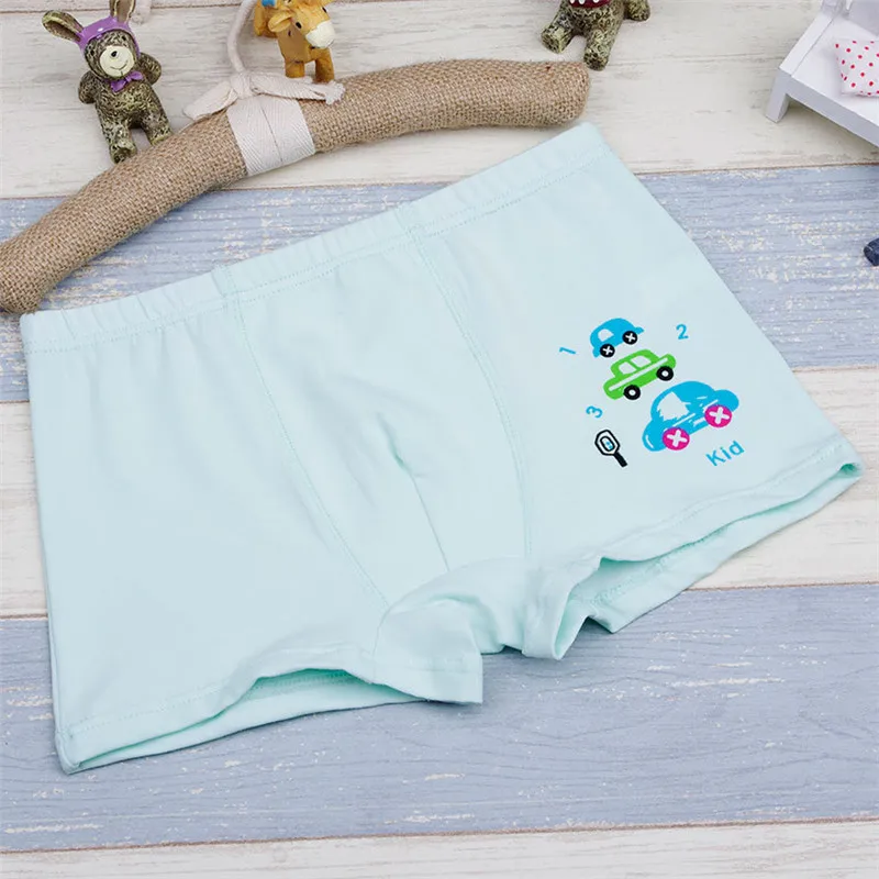 4PCS Kids Underwear Children Panties for Boys Toddler Briefs Teenage Shorts Boxers Underpants