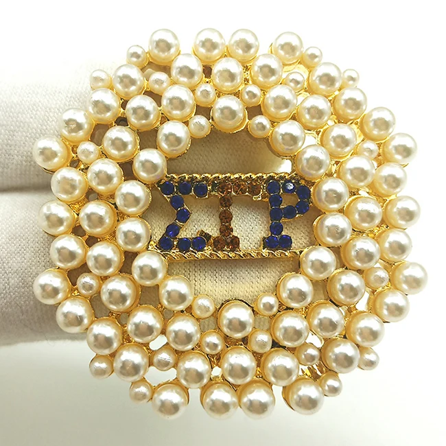 Liberty Gifts sigma gamma rho sorority rhinestone brooch jewelry