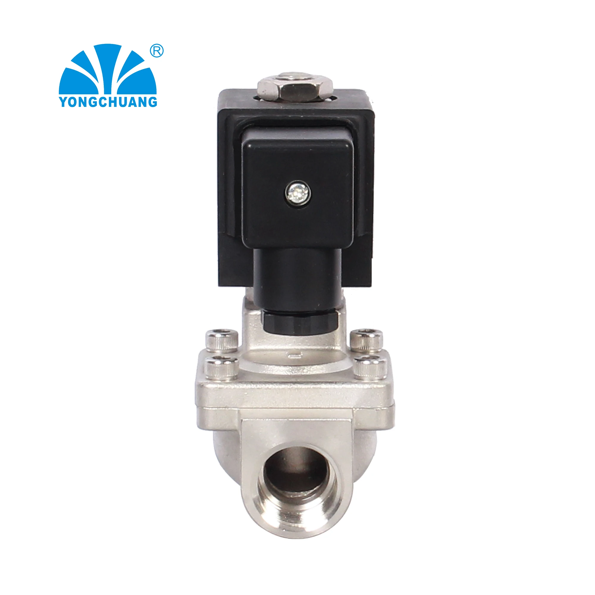 Yongchuang  YCD11/21 series CE approved diaphragm 1 inch 2 inch water air stainless steel solenoid valve