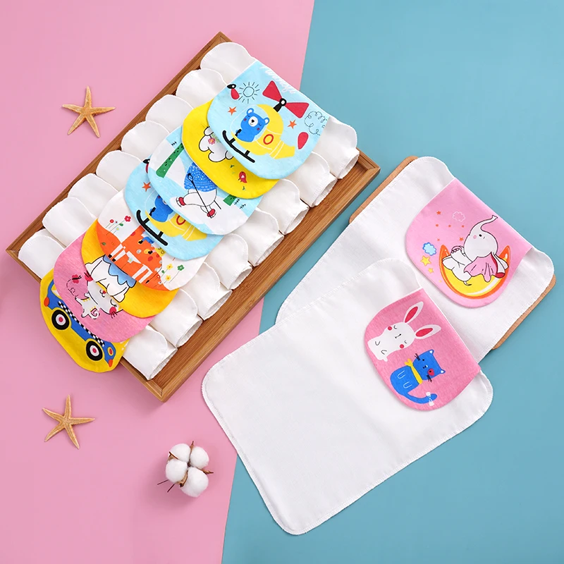 Hot selling High Quality Custom Printed Cloth 100 Cotton Baby Burp Cloth Soft Baby Towel
