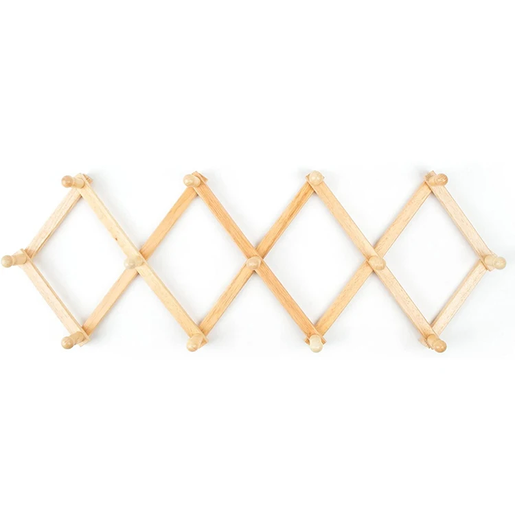 Hot sale nordic wood coat rack key holder clothes cup hangers simple hook wall shelf home decorative bedroom furniture