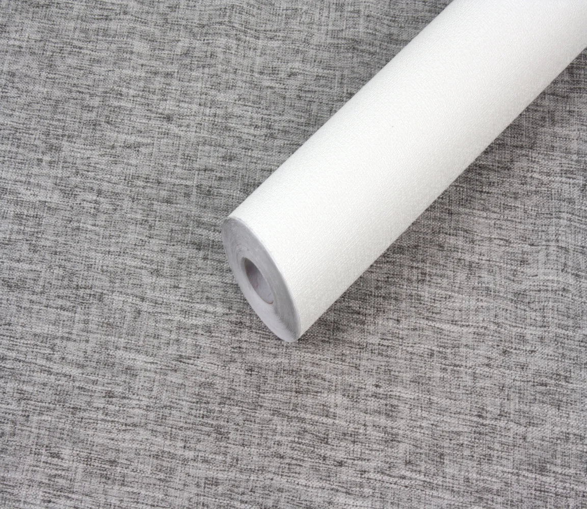 Jinyi Y62601 White Cream Plain Color Textured Deep Embossed Simple Classic Peel and Stick Adhesive Wallpaper